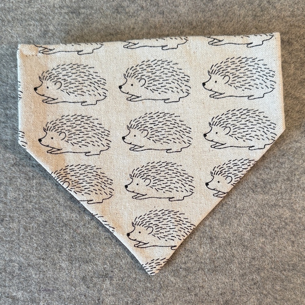Adorable Porcupine/Hedgehog Scrunchie Dog Bandana